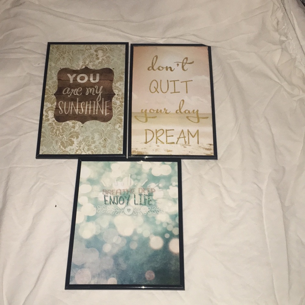 Motivational quotes wall decor